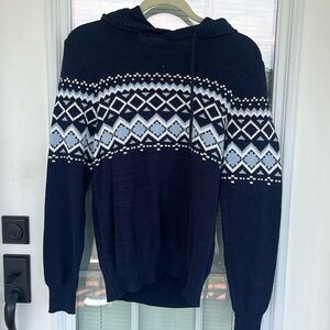 Urban Pipeline Men’s Hoodie Sweater Small Navy Patterned